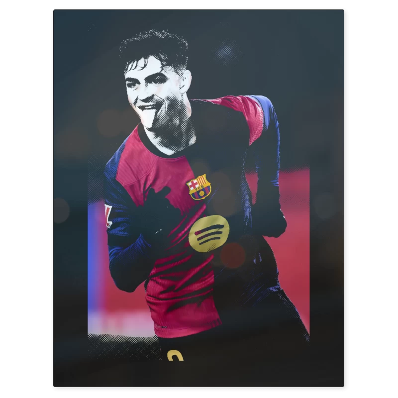 Pedri Barcelona – Print Metálico