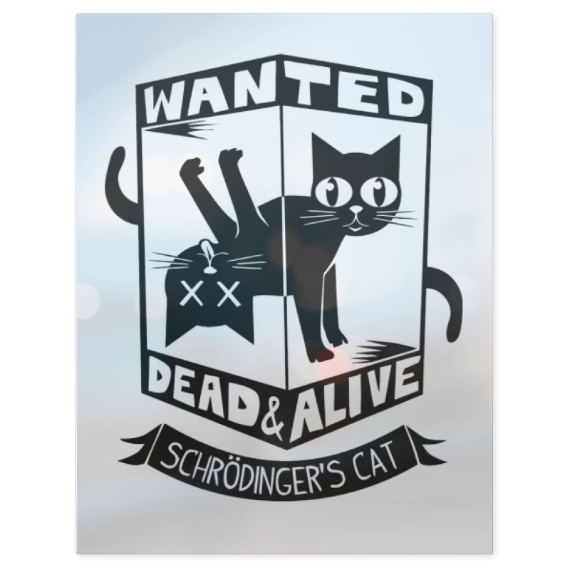 Wanted Cat – Print Metálico