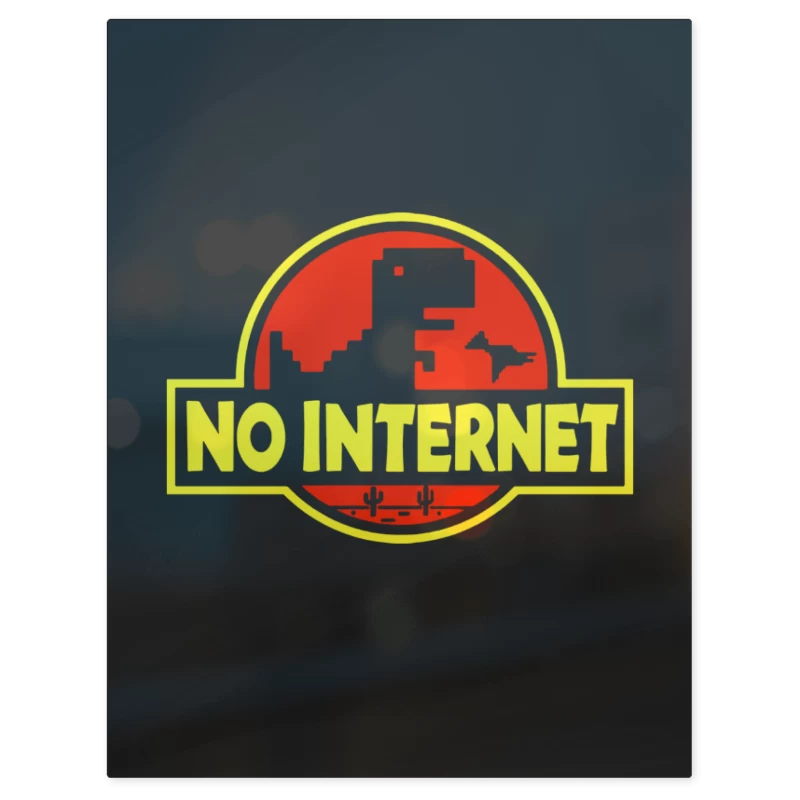 No Internet – Print Metálico