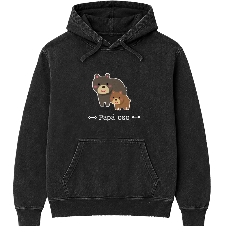 Polerón Papá oso — Regalo tierno para papá, diseño de osos, Día del Padre y cumpleaños, ilustración de oso y osito, tierno y lindo