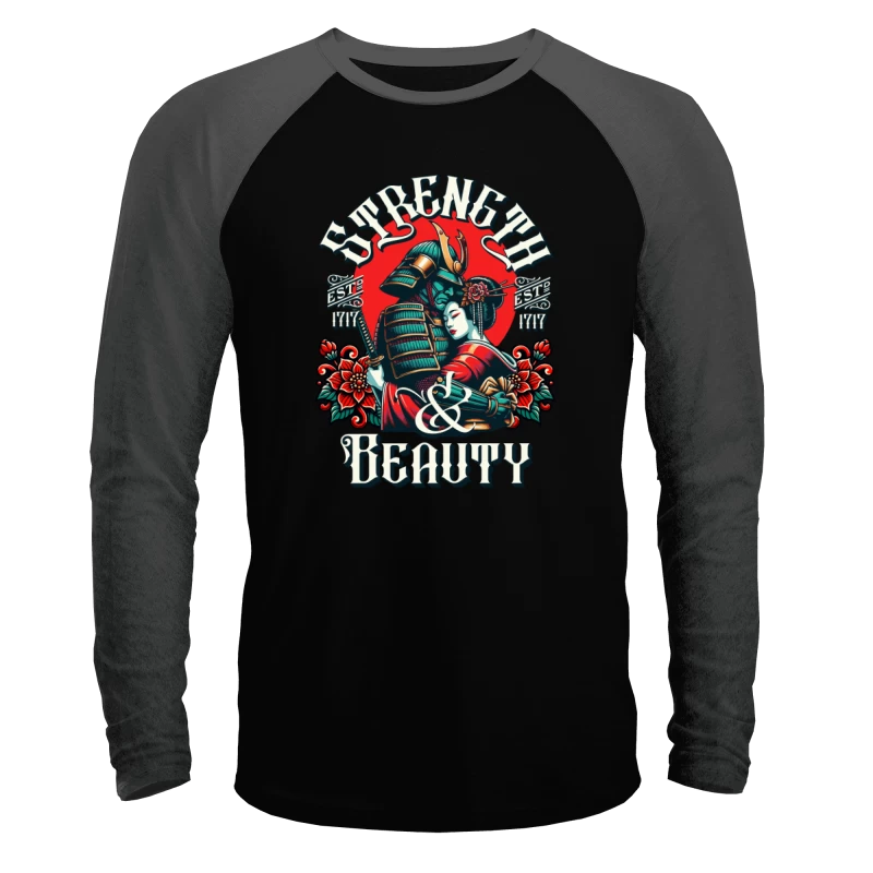 Polera Raglan Geishas and Samurai Love Japanese Strength