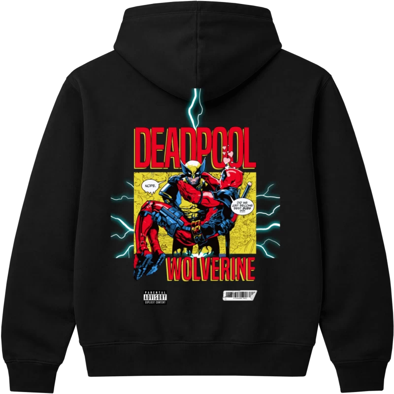 Polerón canguro premium DEADPOOL