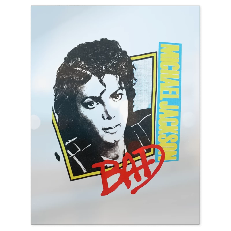 Michael Jackson Retro Bad – Print Metálico