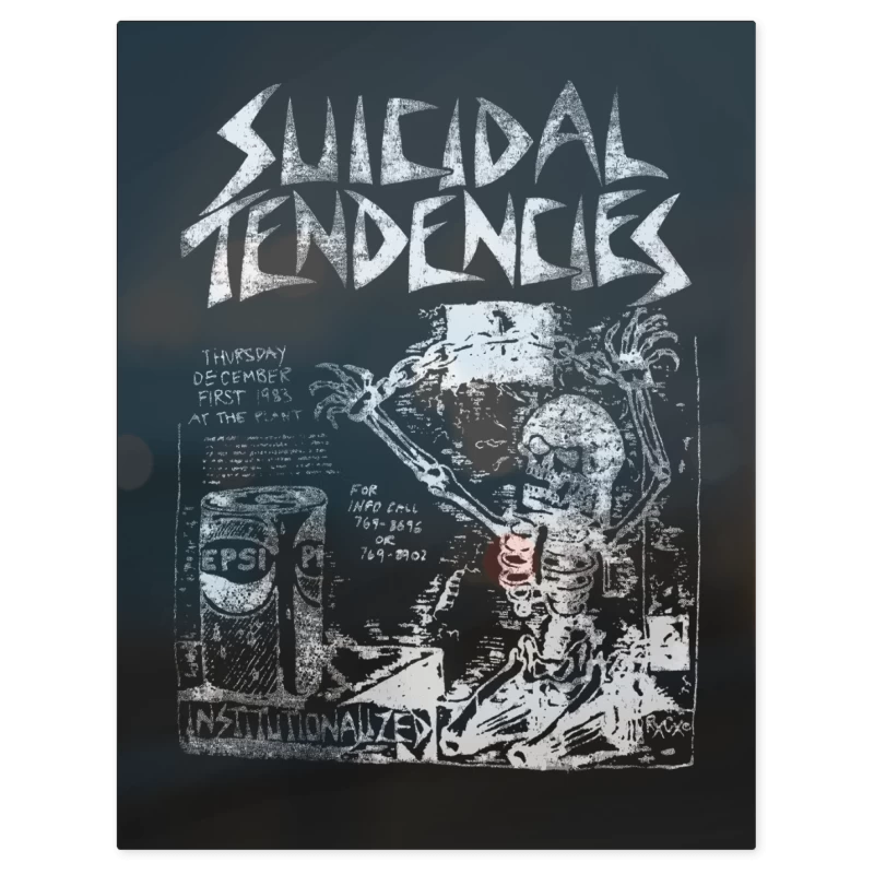 Suicidal Tendencies Institutionalized B – Print Metálico