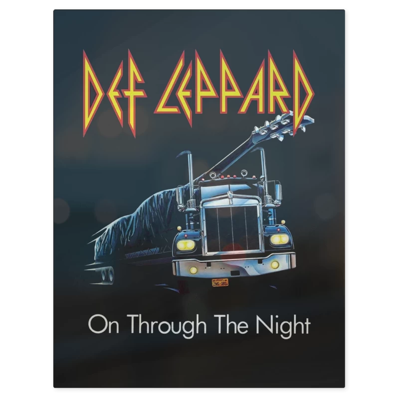 Def Leppard on Through the Night – Print Metálico