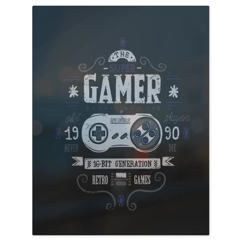 The Super Gamer – Print Metálico
