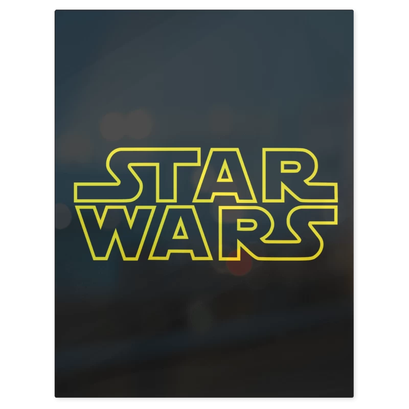 Star Wars Logo – Print Metálico