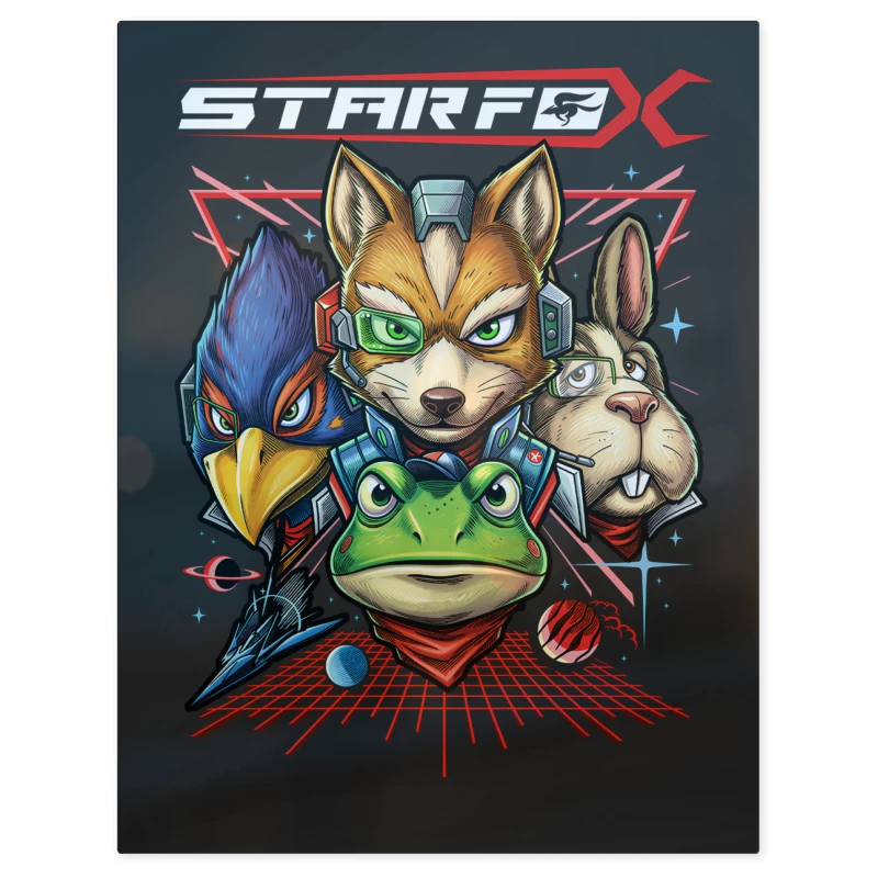 Star Fox Personajes – Print Metálico