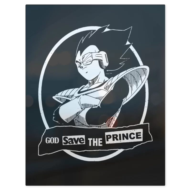 God Save the Prince – Print Metálico