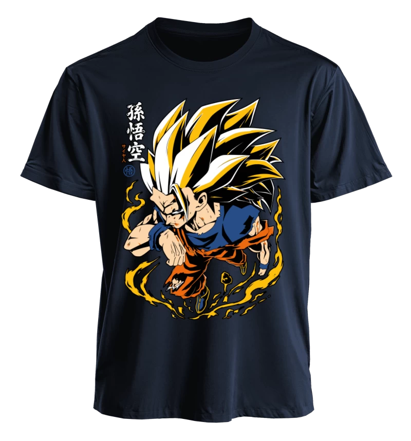 Polera Dragon Ball Z Goku SSJ3 Ascension