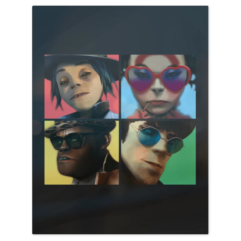 Gorillaz Humanz – Print Metálico