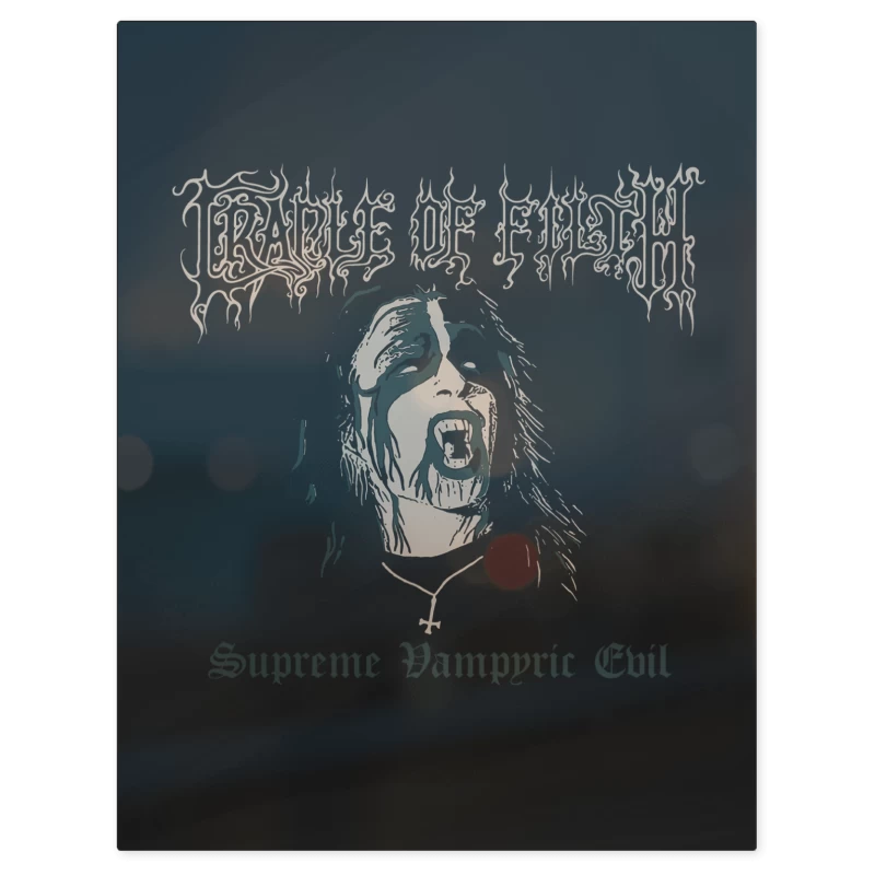 Cradle of Filth Supreme Vampyric Evil – Print Metálico