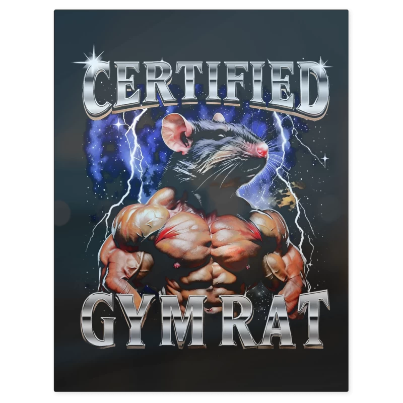 GYM RAT – Print Metálico