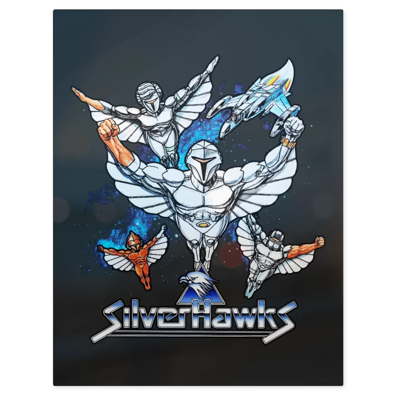 Silver Hawks – Print Metálico