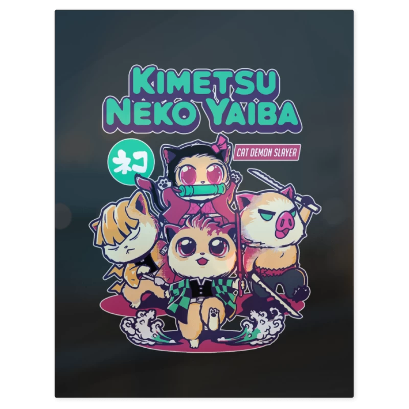 Kimetsu Neko Yaiba – Print Metálico