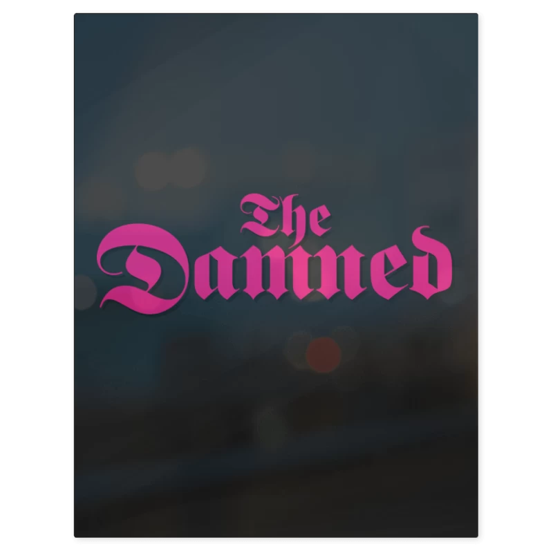 The Damned Logo – Print Metálico
