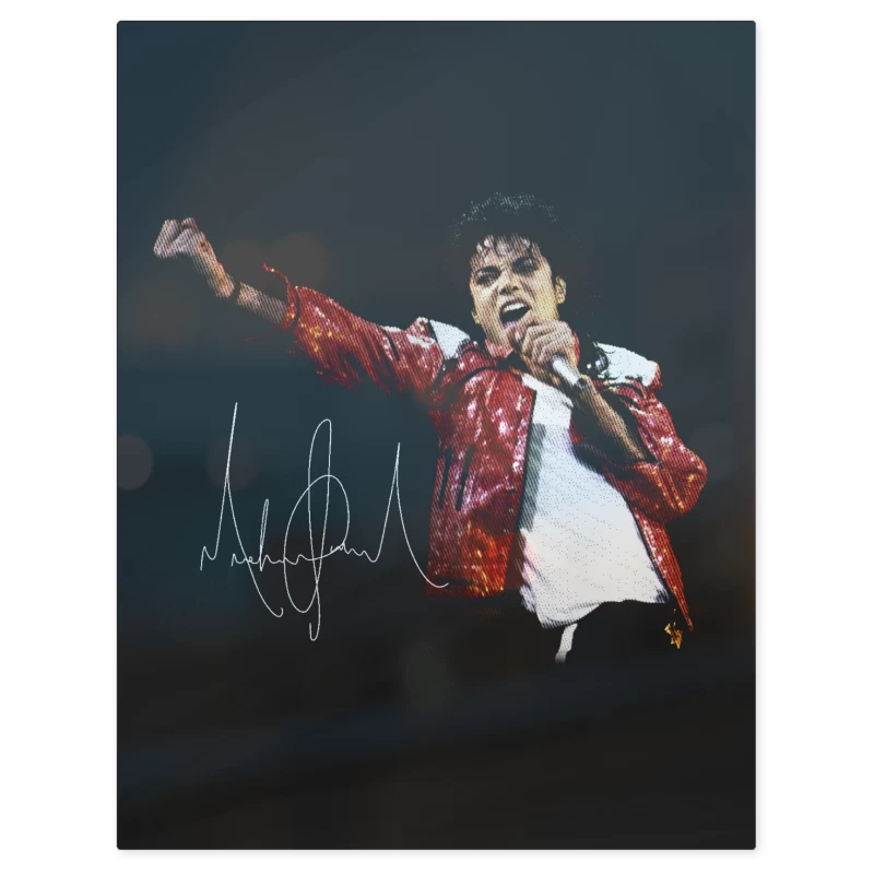 Rey del Pop – Print Metálico