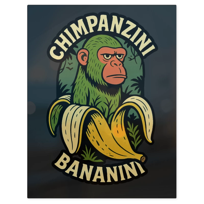 Chimpanzini Bananini – Print Metálico