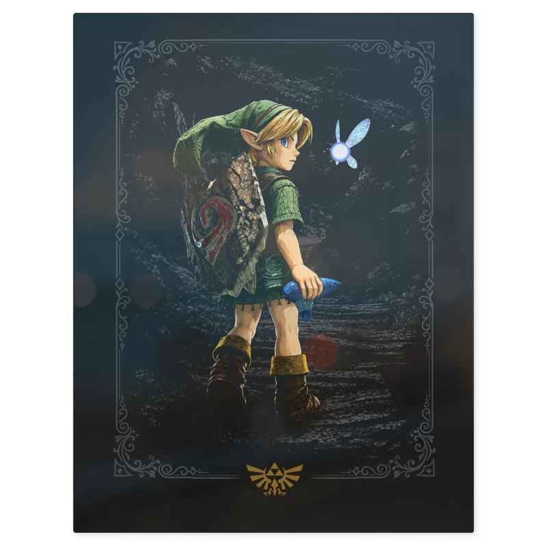 Young Link Ocarina Switch 2 – Print Metálico