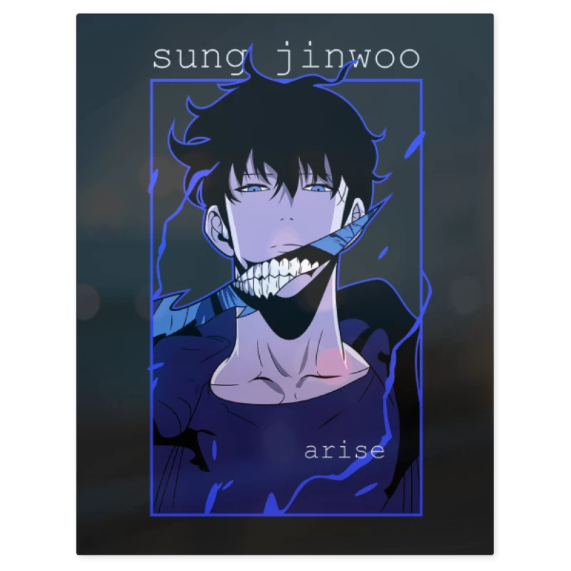 Solo Leveling Sung Jinwoo – Print Metálico