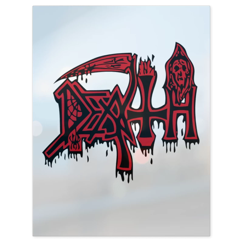 Death Logo II – Print Metálico