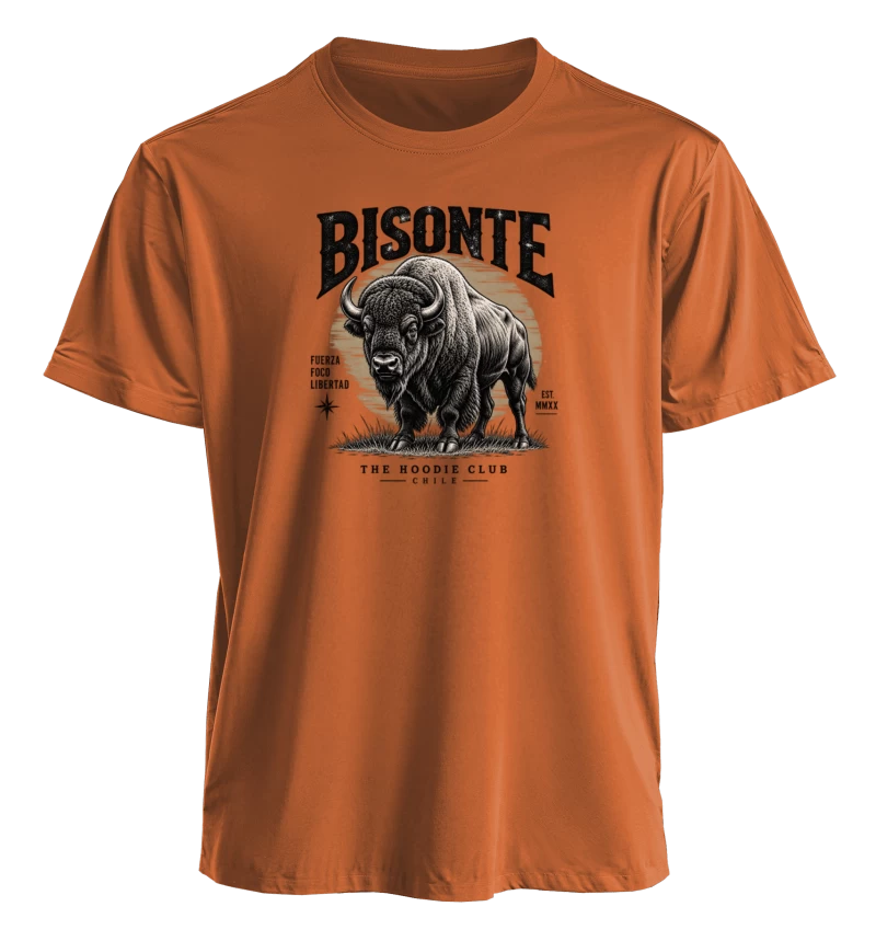 Polera Bisonte – Fuerza & Libertad