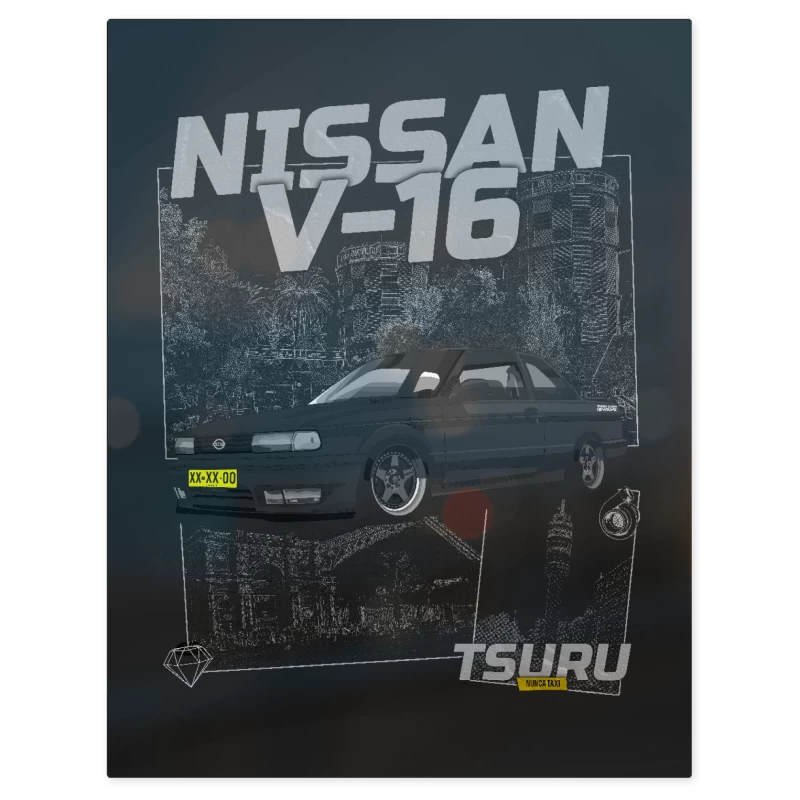 Nissan V16 – Print Metálico