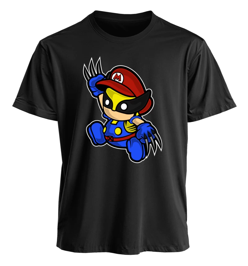 Polera polo cuello redondo Mario Wolverine