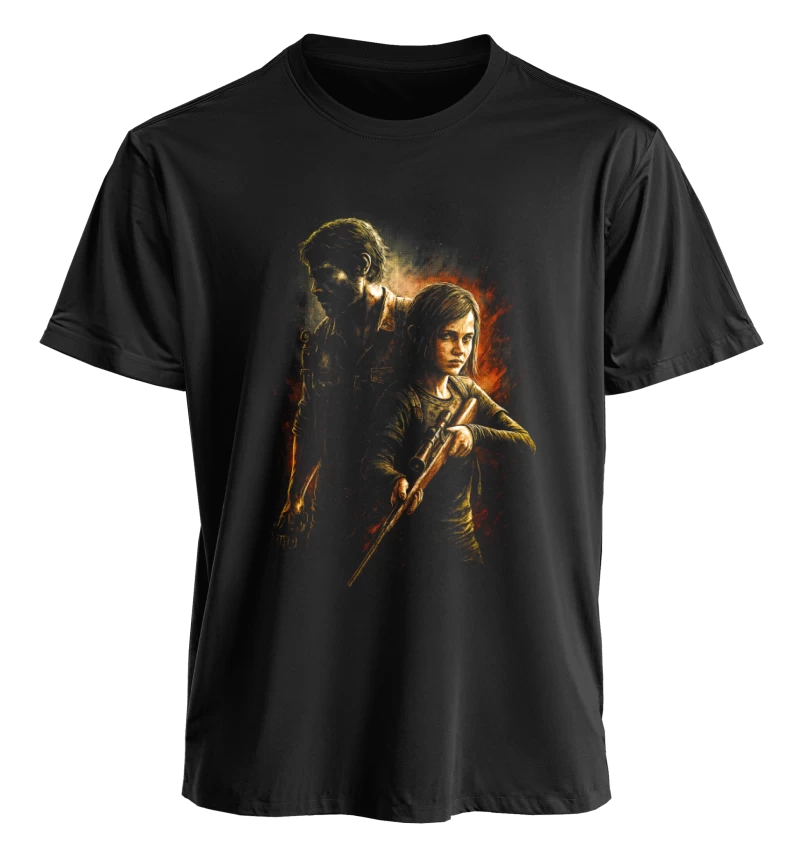 Polera The Last of Us Joel y Ellie