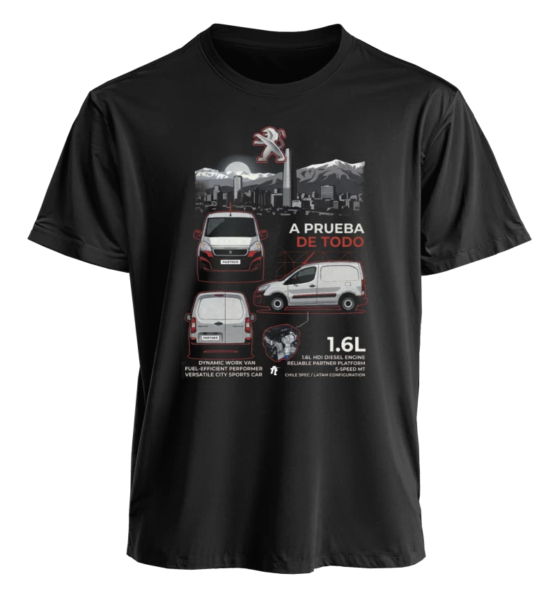 Polera polo cuello redondo / Peugeot Partner