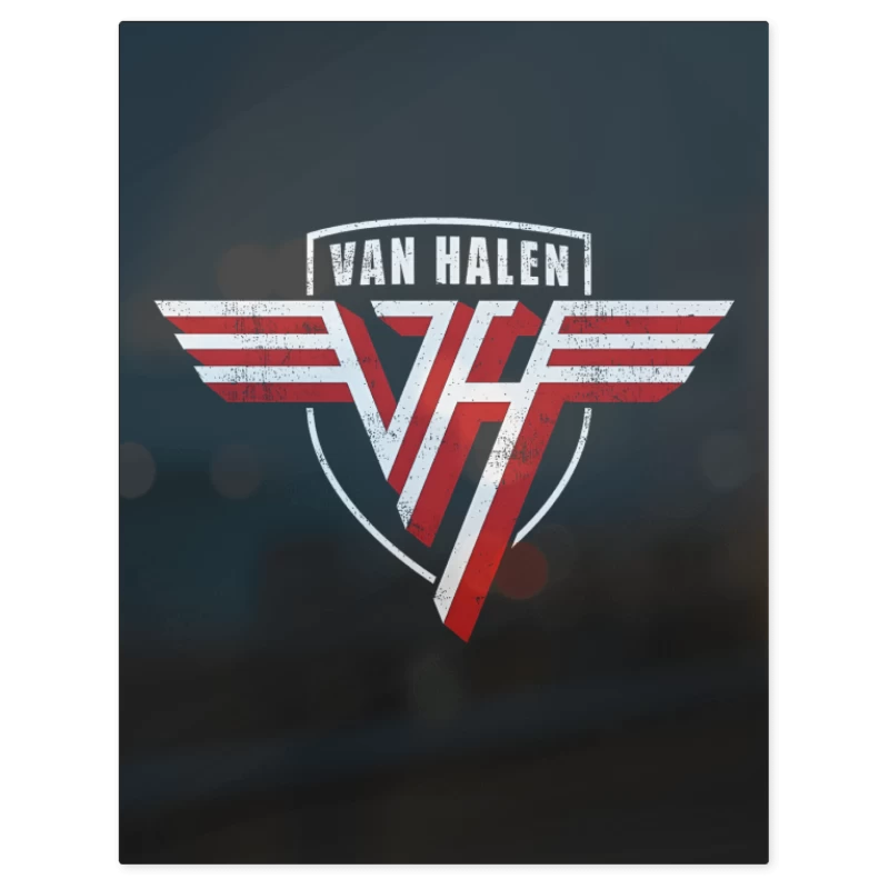 Van Halen Logo – Print Metálico