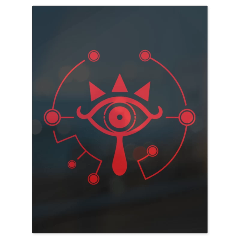Sheikah Eye – Print Metálico