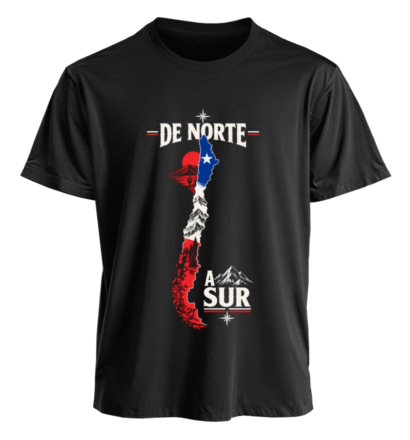 Polera Chile De Norte a Sur | Frente