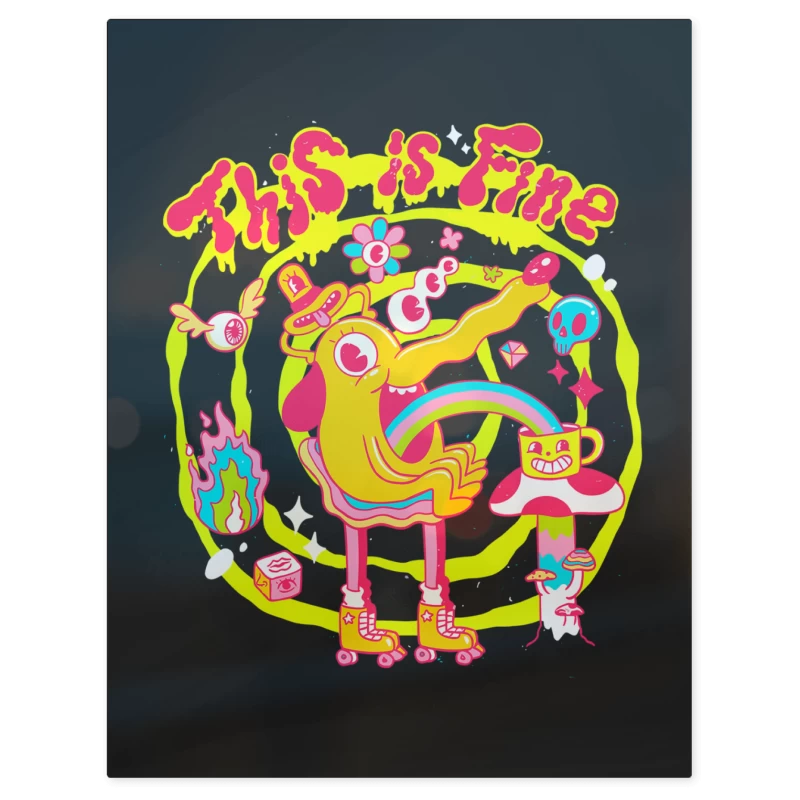 This Is Fine – Print Metálico