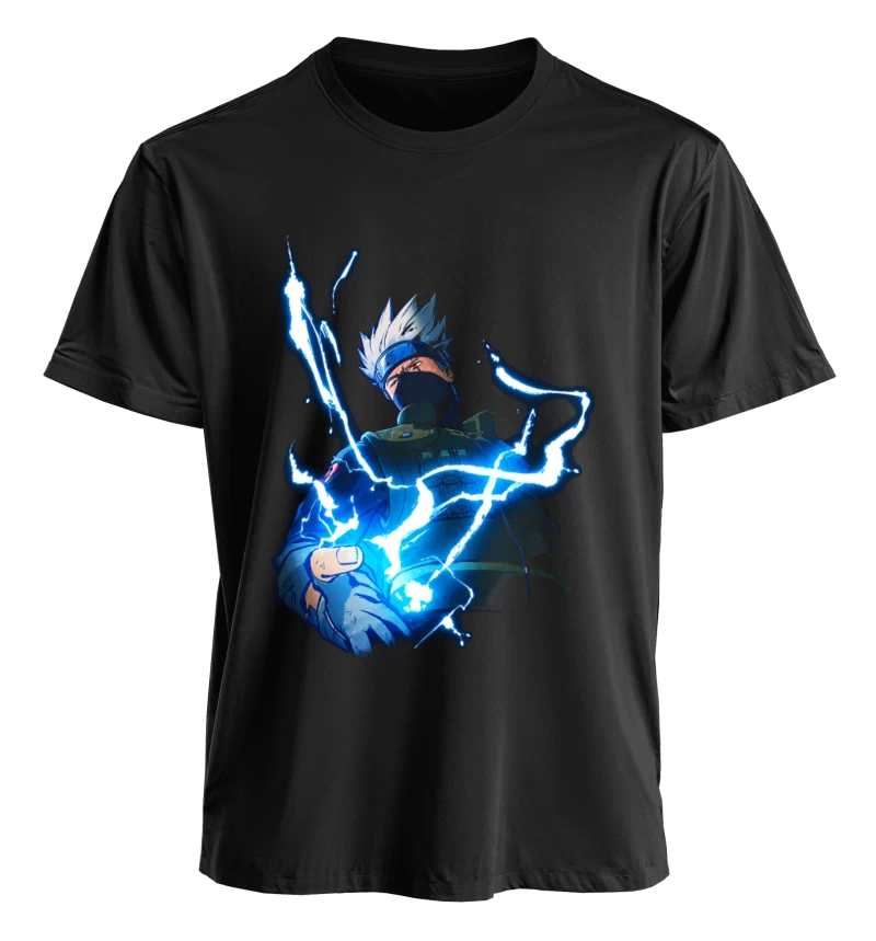 Polera Kakashi Hatake Naruto Shippuden | Frente + Manga