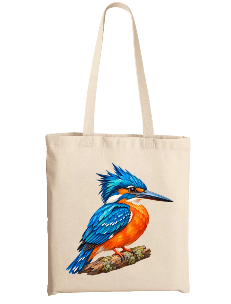 Totebag Martín Pescador | Ave de la Fauna Chilena – Sur Nativo