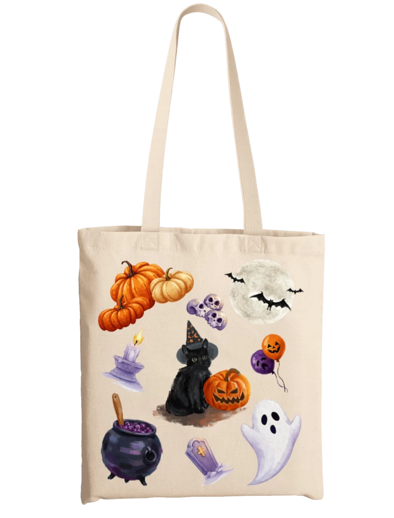Totebag Estilo Pintura Halloween