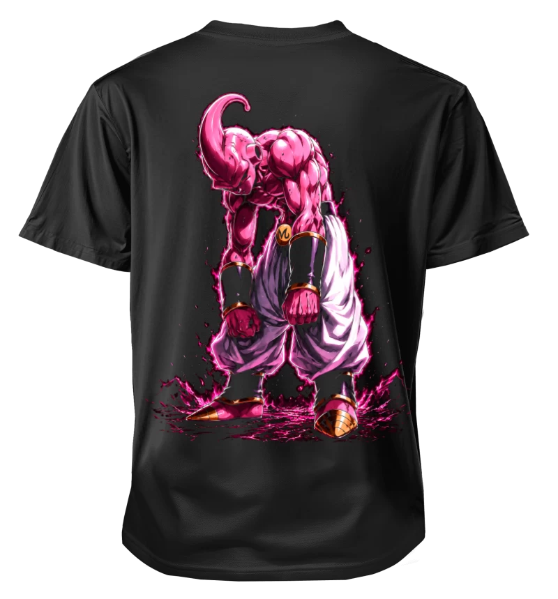 Polera Anime Dragon Ball Majin Buu | Espalda + Pecho