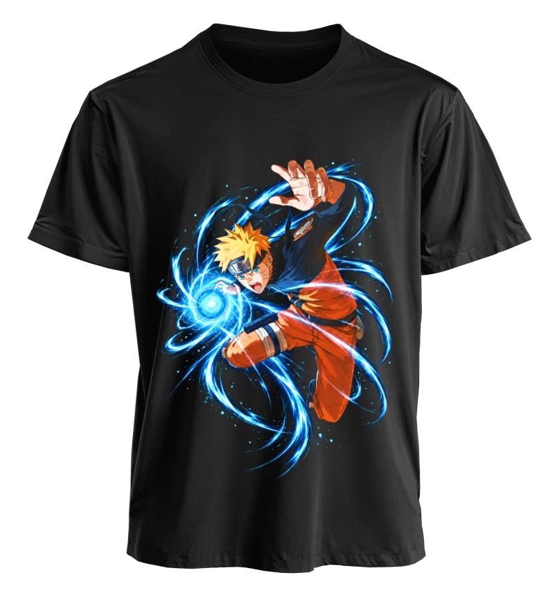 Polera Naruto Uzumaki Naruto Shippuden | Frente + Manga