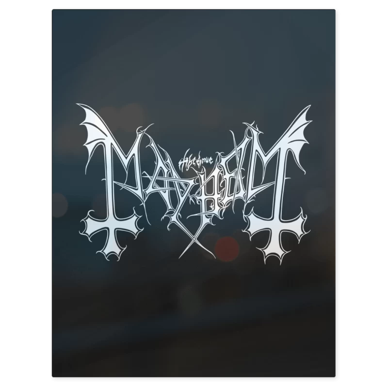 Mayhem Logo B – Print Metálico