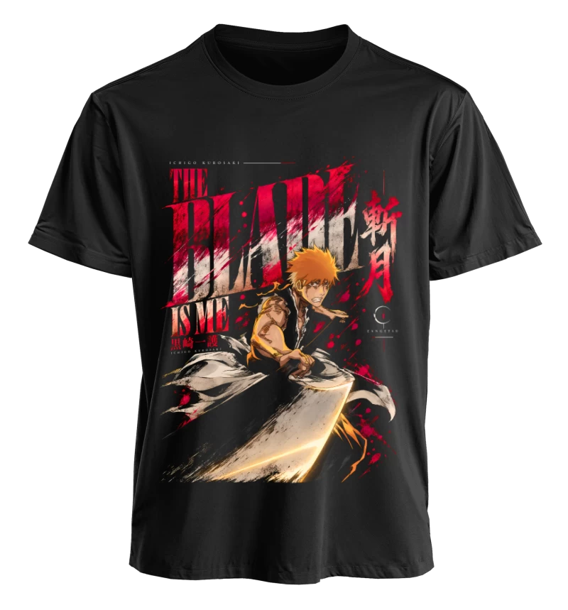 Polera Ichigo Kurosaki Bleach | Frente + Manga