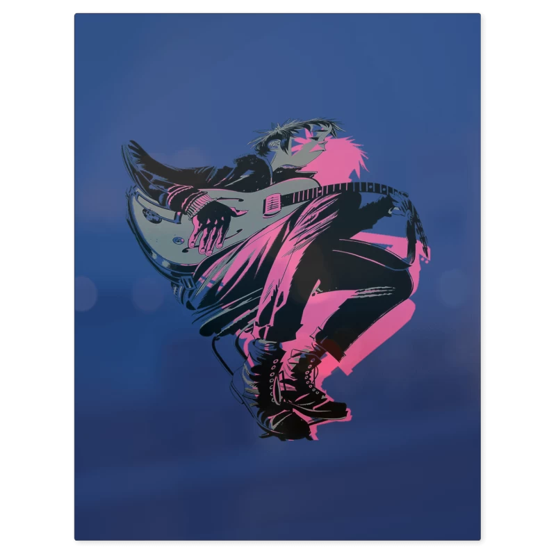 Gorillaz the Now Now – Print Metálico