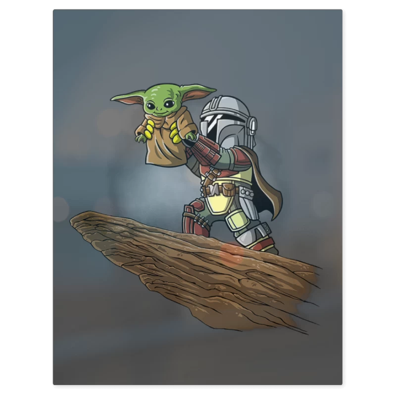 The Yoda King – Print Metálico