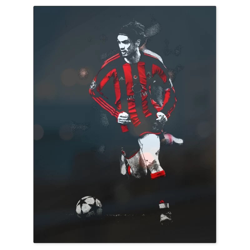 Paolo Maldini Ac Milan – Print Metálico