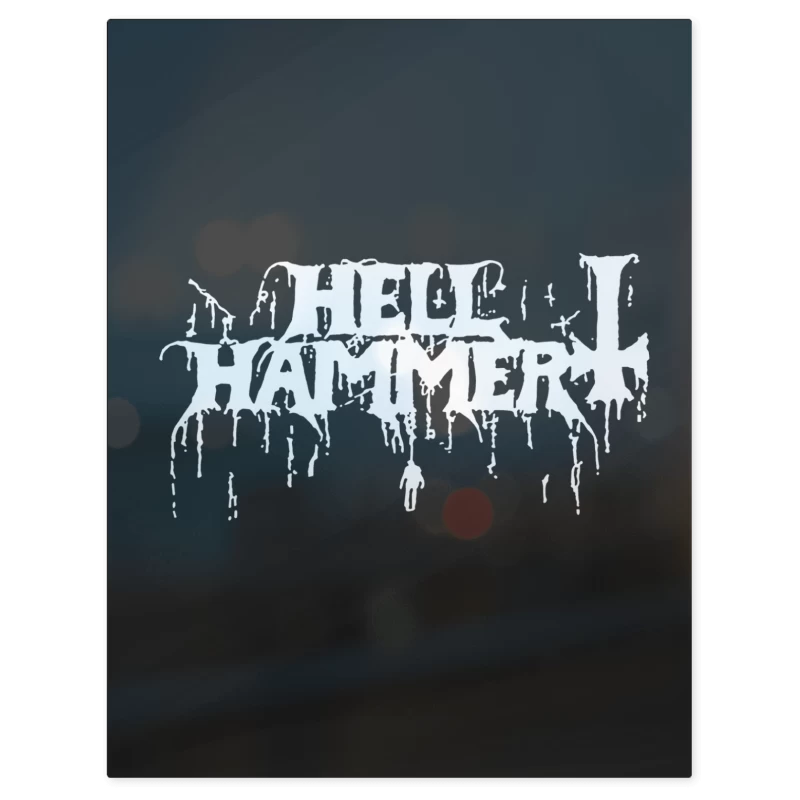 Hellhammer Logo B – Print Metálico