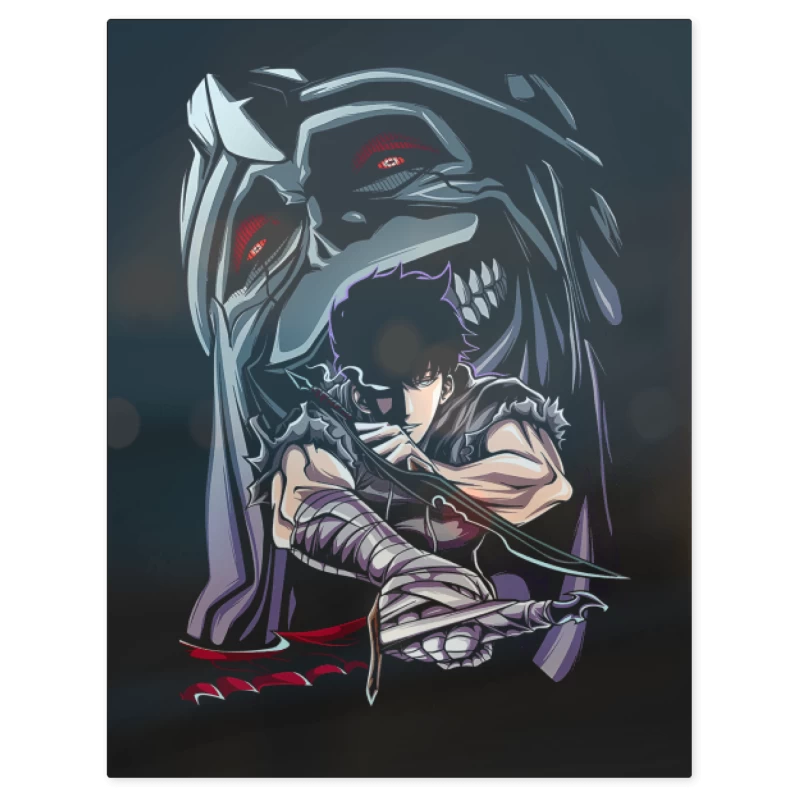 Solo Leveling Shadow Monarch – Print Metálico