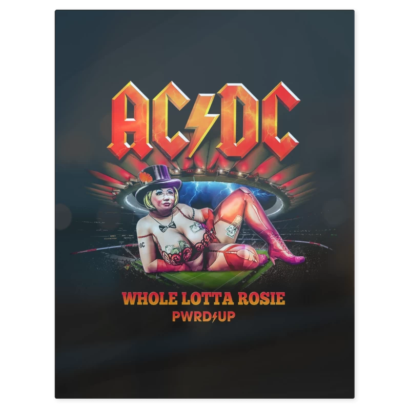 AC DC Whole Lotta Rosie – Print Metálico