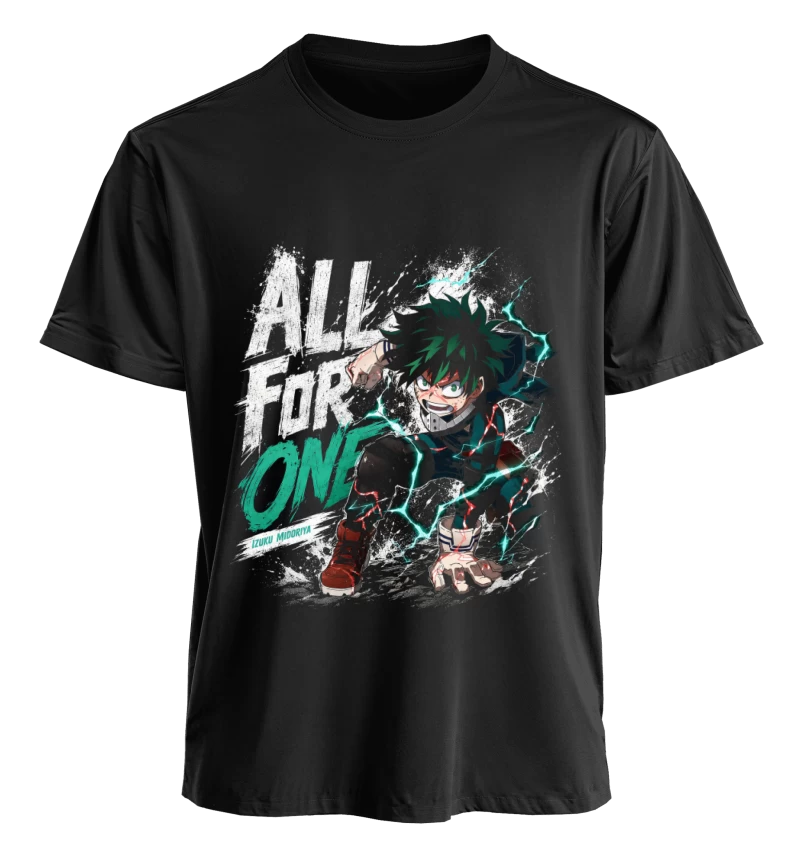 Polera Anime My Hero Academia Deku | Frente + Manga