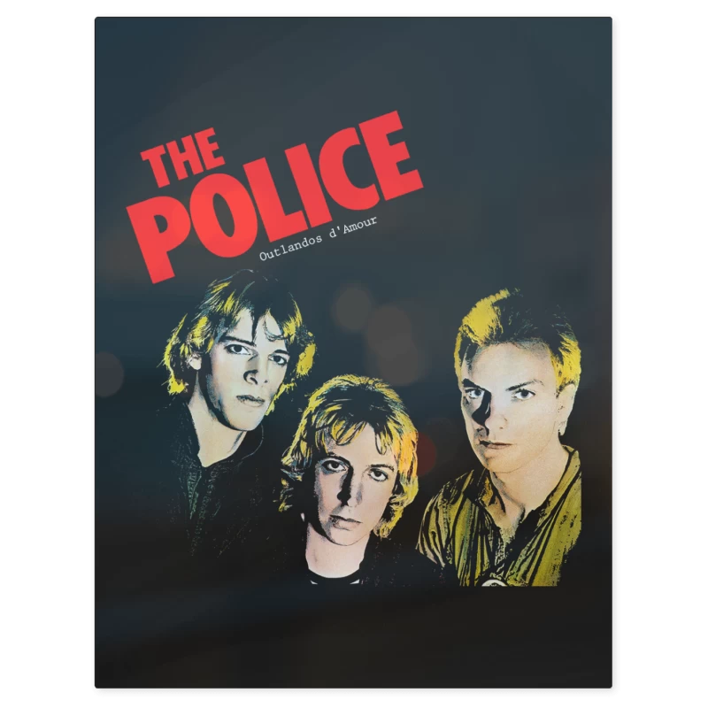 The Police Outlandos D Amour – Print Metálico