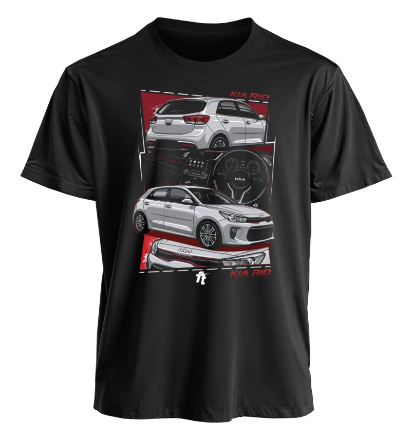 Polera polo cuello redondo / Kia Rio